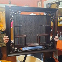 HIGH QUALITY Antique Mirror With Multiple Shelves 