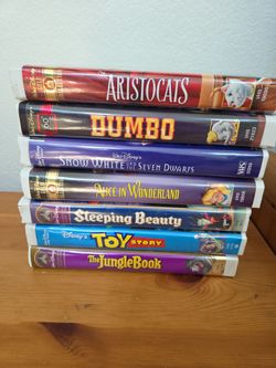 Disney VHS tapes.
