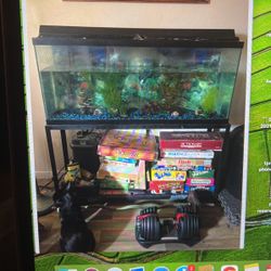 55 Gallon Tank   With  Air Pump And All You Need To Get You Started