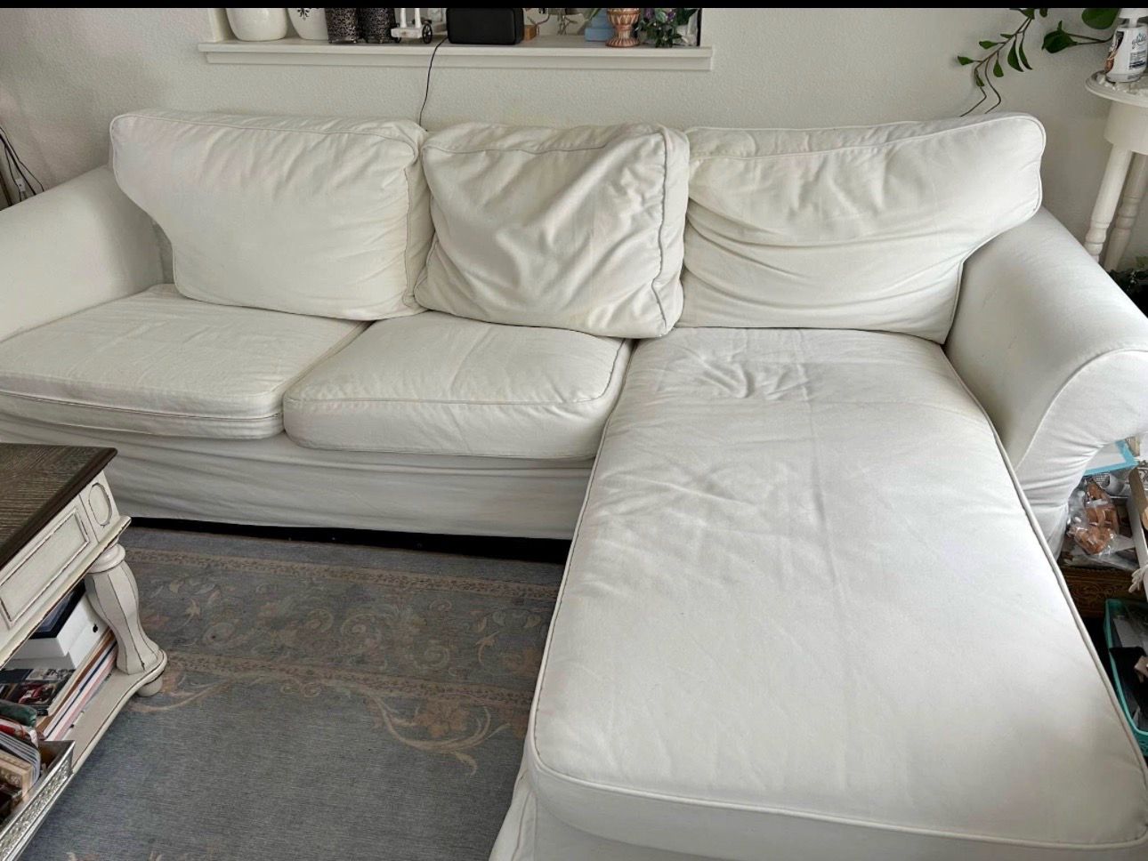 White couch