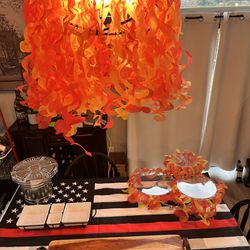 Fire Streamers And FLame Balloons