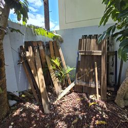 Free Wood From Fence And gate