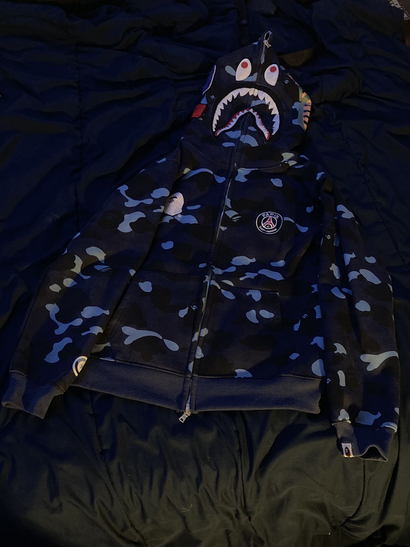 Bape camo navy blue