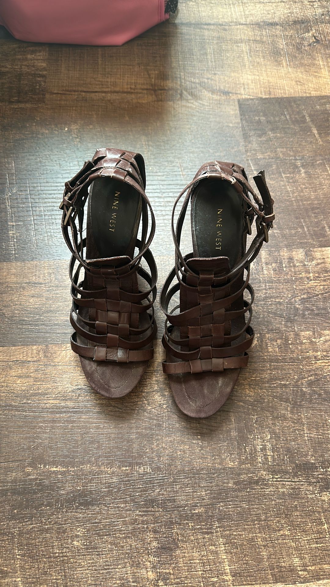 Women Nine West Brown Heels Size 10