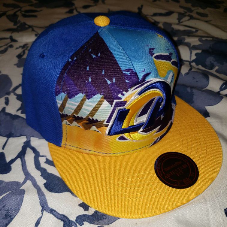 mitchell and ness la rams hat
