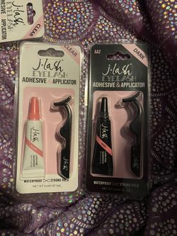 Eyelash glue and applicator
