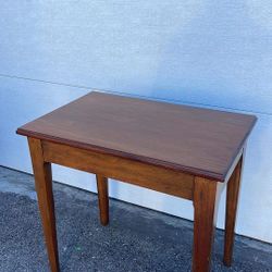 Antique Solid Wood table 26.5”h,27.5”w,18”d