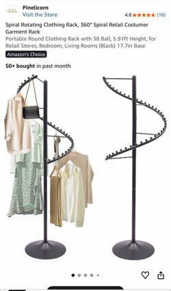 Pinelicorn 360° Spiral Rotating Garment Rack