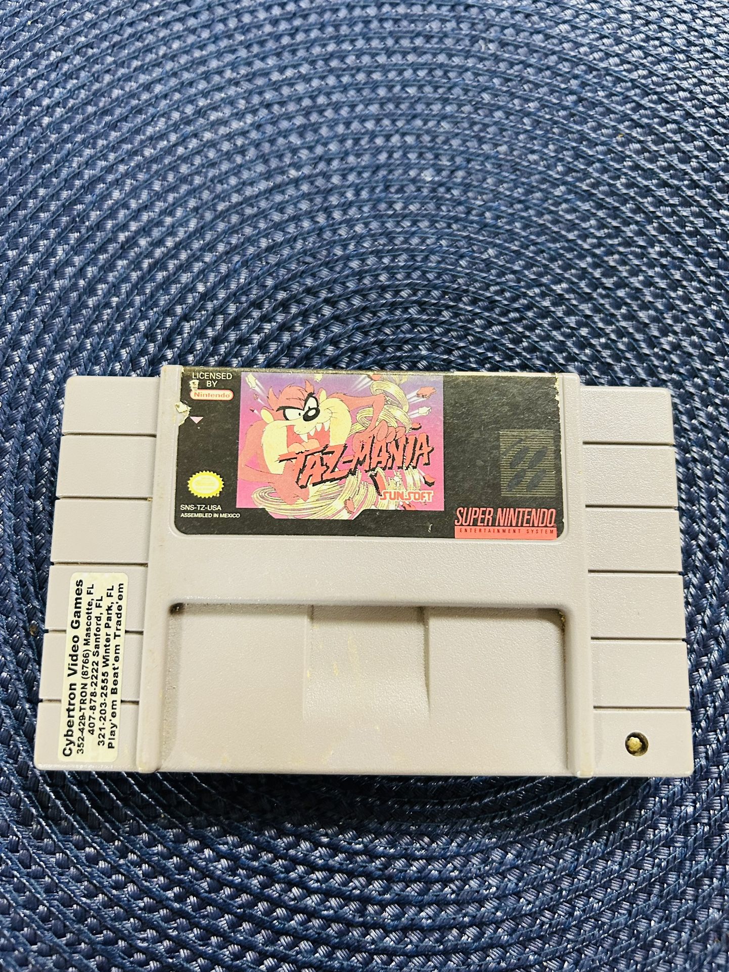 Super Nintendo Game ( Taz-Mania )