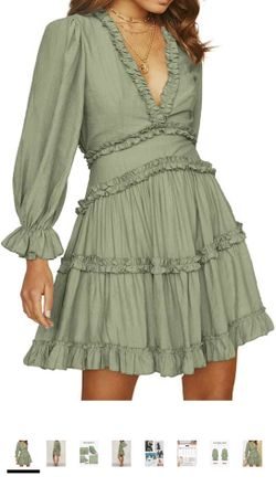 Deep V Mini Dress Xxl