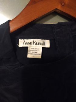 Anne Klein I I - Large Silk Blouse