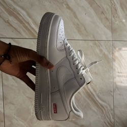 Supreme x Air Force 1 Low’ Box Logo-White