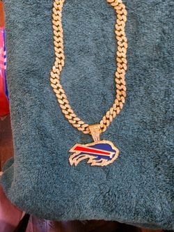 Buffalo Bills Iced Out Cuban Link Necklace