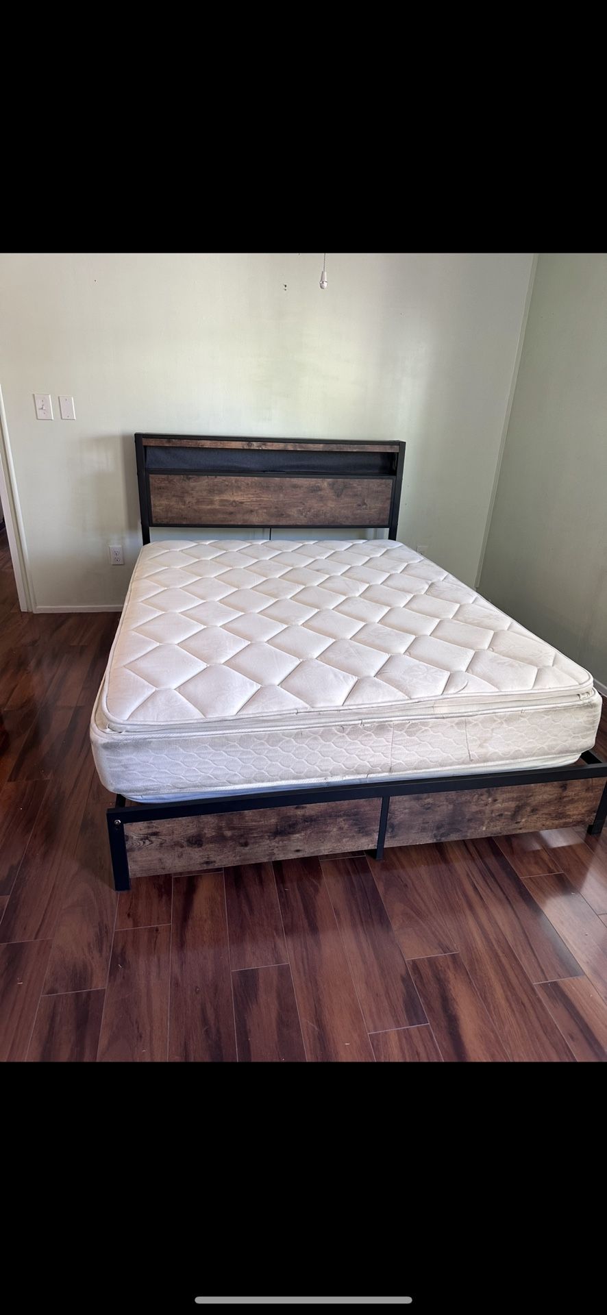 Bed frame And Mattress.