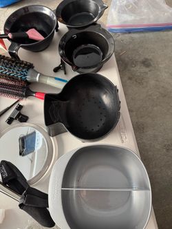 Hair Coloring Tools and Accessories Lot
