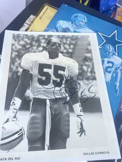 Rare SIGNED/Jack, Del Rio 8x10 Glossy Photo Celebrity AUTOGRAPH Cowboys
