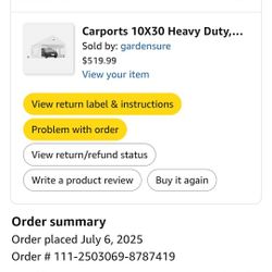 Carport / Party Tent 10x30 Brand New