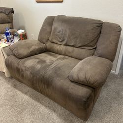 Leather Love Seat