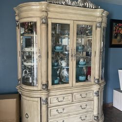 Vintage Dining Cabinet and Dining Table