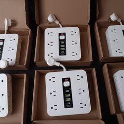HANGING POWER WALL STRIP W/USB PORTS (EACH)