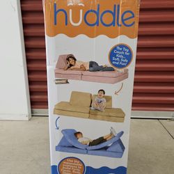 Huddle Customizable Kids Play Foam Couch, Grey, 4 Pieces