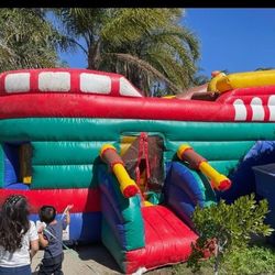 Blow Up Jumper With Slide 