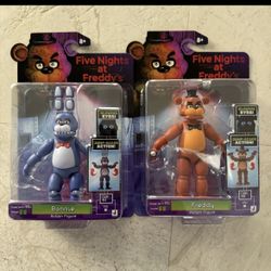 Jazwares 5” Figures from Five Nights at Freddy’s – Bonnie & Freddy (NEW & SEALED)