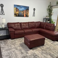 Sectional Sofa With Side Table