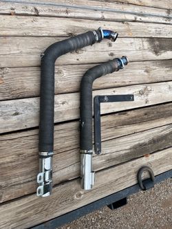 Harley fatboy exhaust off a 2000