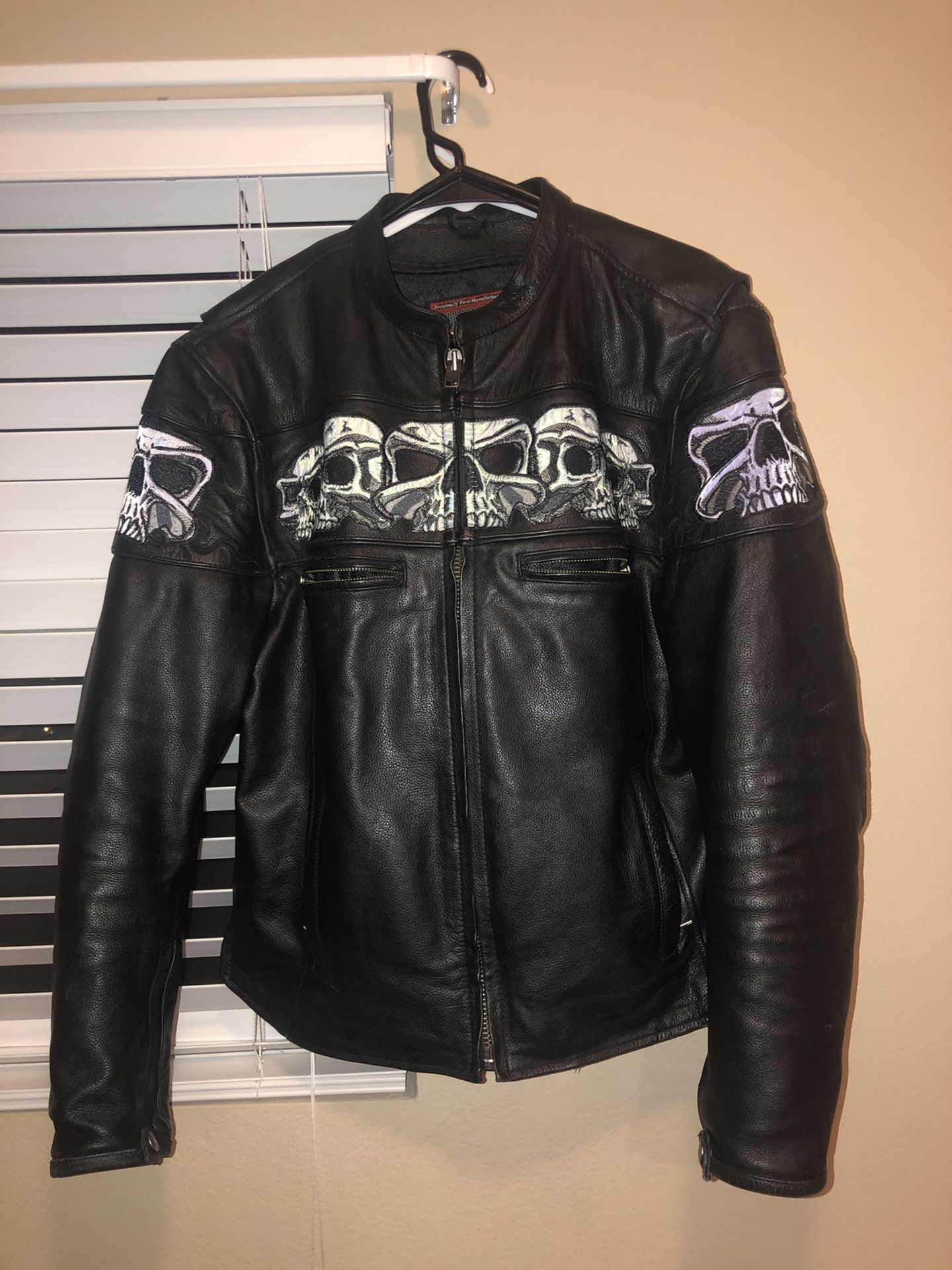 Large Leather Motorcycle Jacket