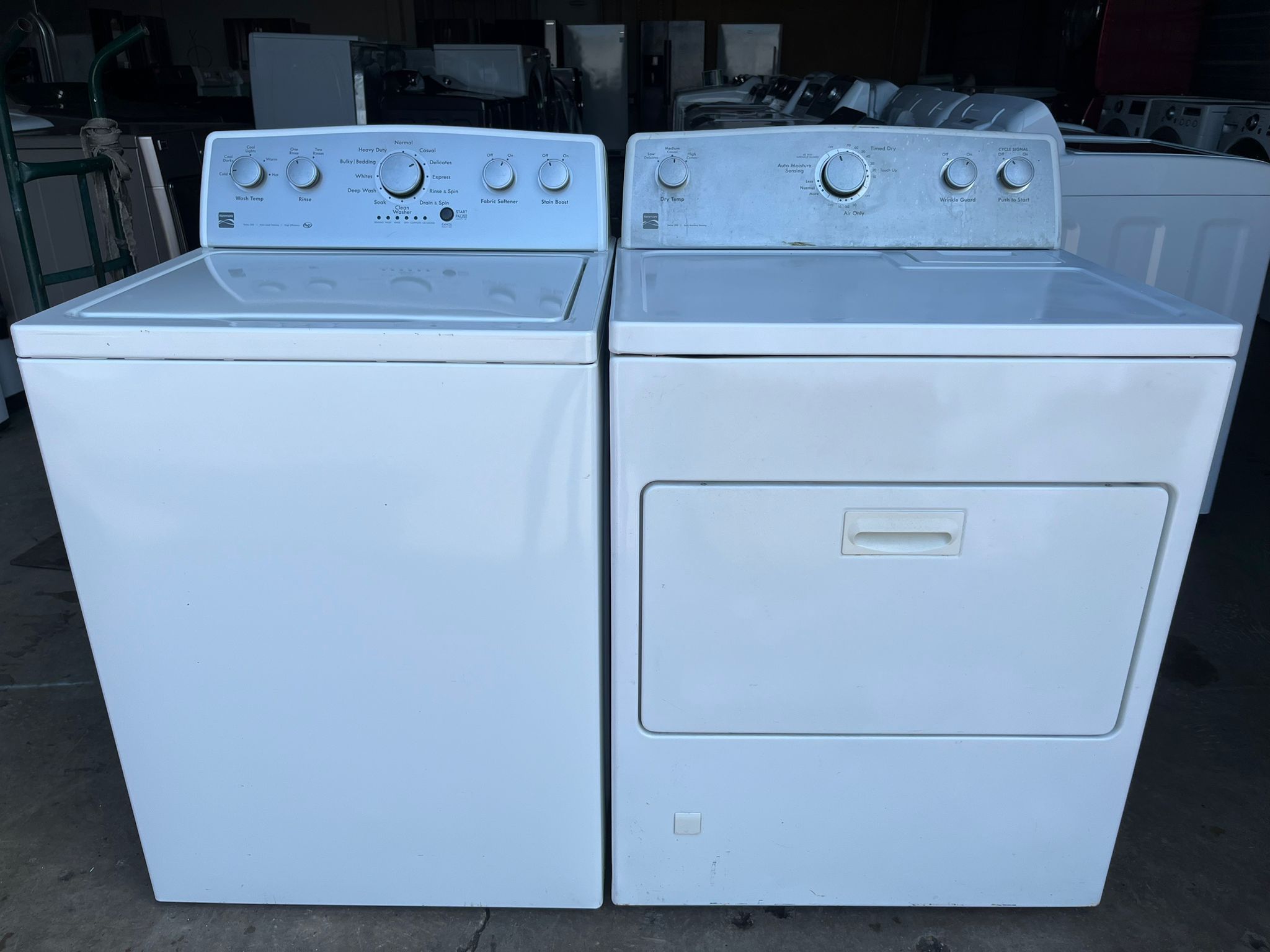 Washer And Electric Gas Dryer 