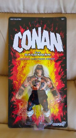 SDCC 2024 SUPER7 CONAN THE BARBARIAN WAR PAINT BLOODY FIGURE