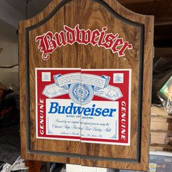 Budweiser Wood Cabinet Dart