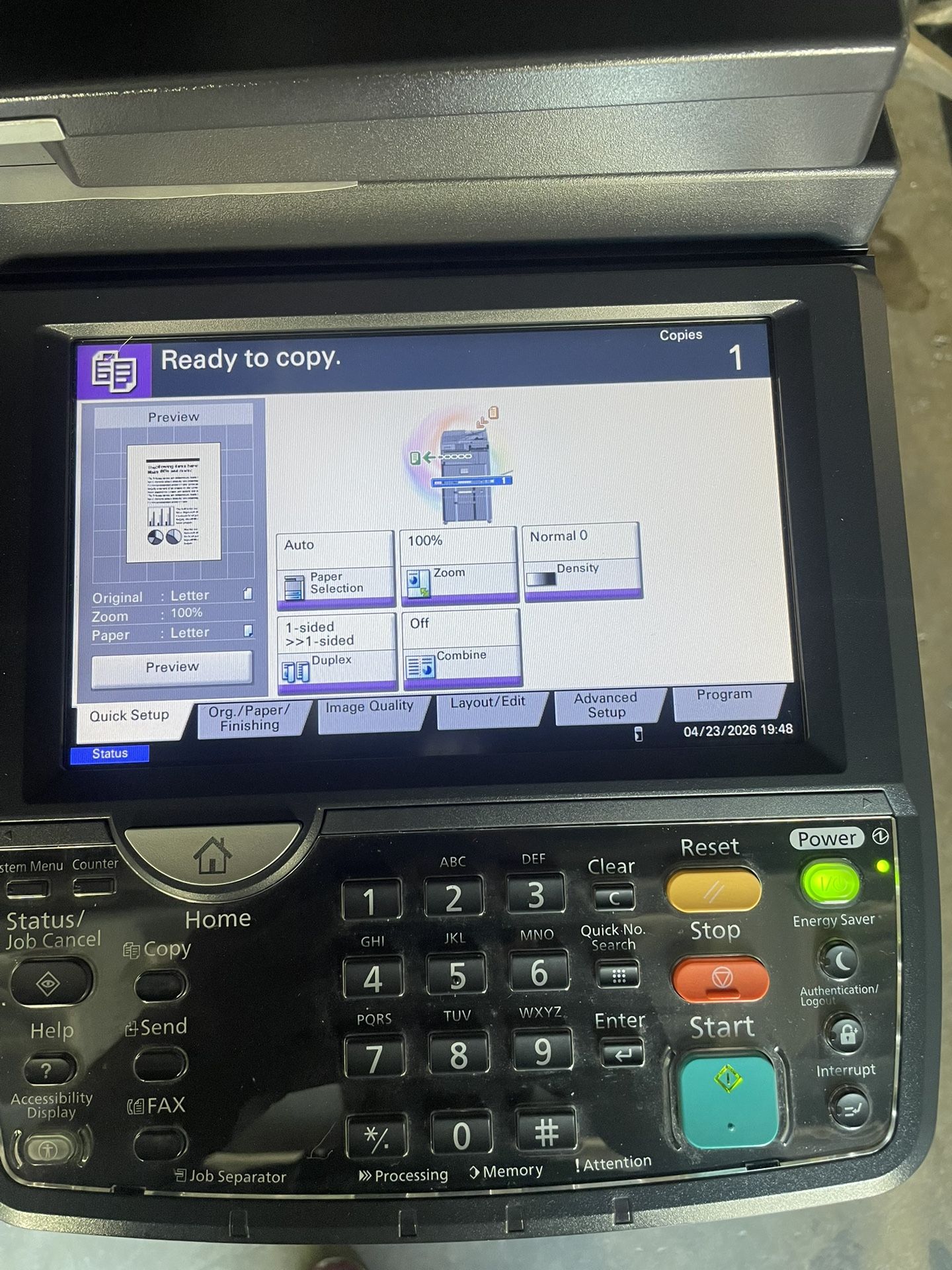 Kyocera TASKalfa 3010i Black & White Copier With New Extra Toner