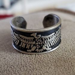 Sterling Silver EGYPTION ring With Pharonic Engraving 