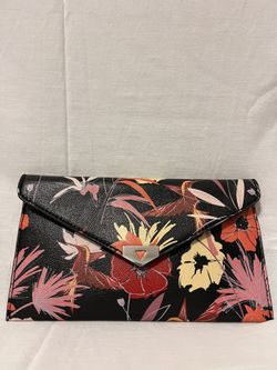 Black Floral Clutch