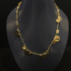 14k Gold Coin Chain 