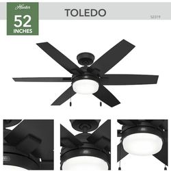 Hunter Ceiling Fan With Light And Pull (50% Offff)