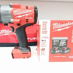 M18 Milwaukee FUEL Brushless 1/2" Impact Wrench Contractor Set 