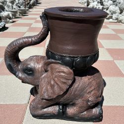 New Elephant Planter Made Out Of Cement Perfect Gift 🎁 