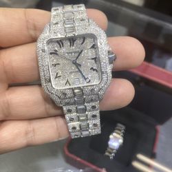 Cartier Arabic Diamonds Vvs Baguette Box Papers We Buy Watches Gold Silver Platinum Jesus Piece 10k 14k 18k 24k Rolex Richard 