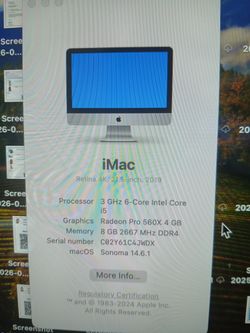 iMac Apple Retina 4k 21.5 Inch 2019 8 Storage 1 TB