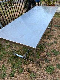 Stainless steel table