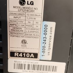 LG Portable Air Conditioner