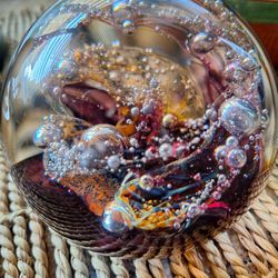 Selkirk Glass Scotland Paperweight 2001 Signed 