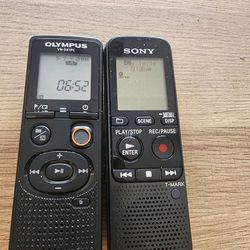 Olympus and sony voice recorder