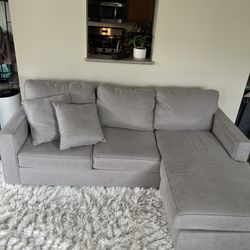 Comfortable Clean Grey Sofa / Couch 