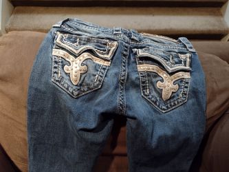 Like New Denim Rock Revival Skinny Jeans