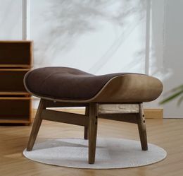 Jeyshan Upholstered Ottoman - Dark Brown