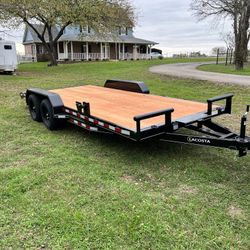 All New 2024 18 Foot Car Hauler / Toy Hauler Trailer Tandem Axle 